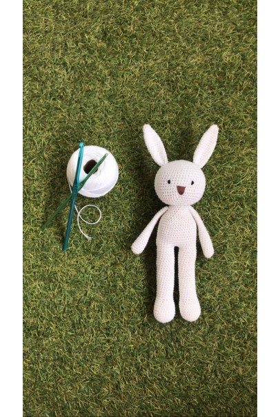 Snowball  The Bunny Crochet Doll